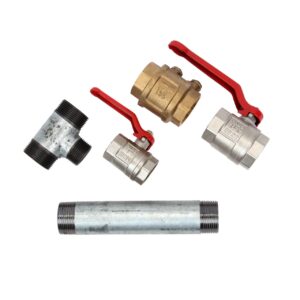 Doppelter Pumpenstock mit Entlueft b.Rueckschv