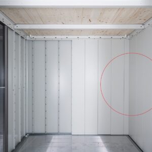 Das richtige Gewächshaus - problemlos und komfortabel 6 Innenverkleidung Gerätehaus Neo