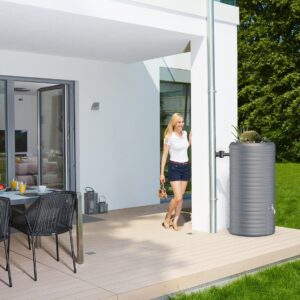 NORDIC 2in1 Regenspeicher mit Pflanzschale, 300L