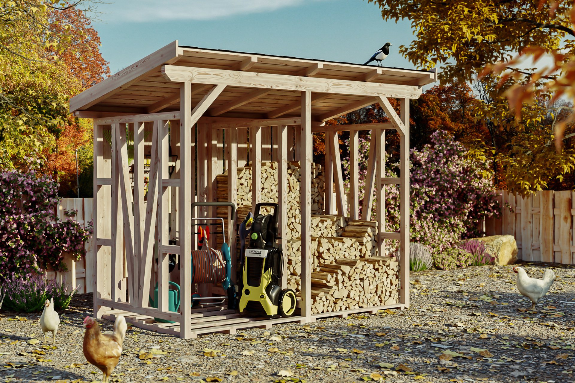 Holzunterstand Max 1 Holzunterstand Max