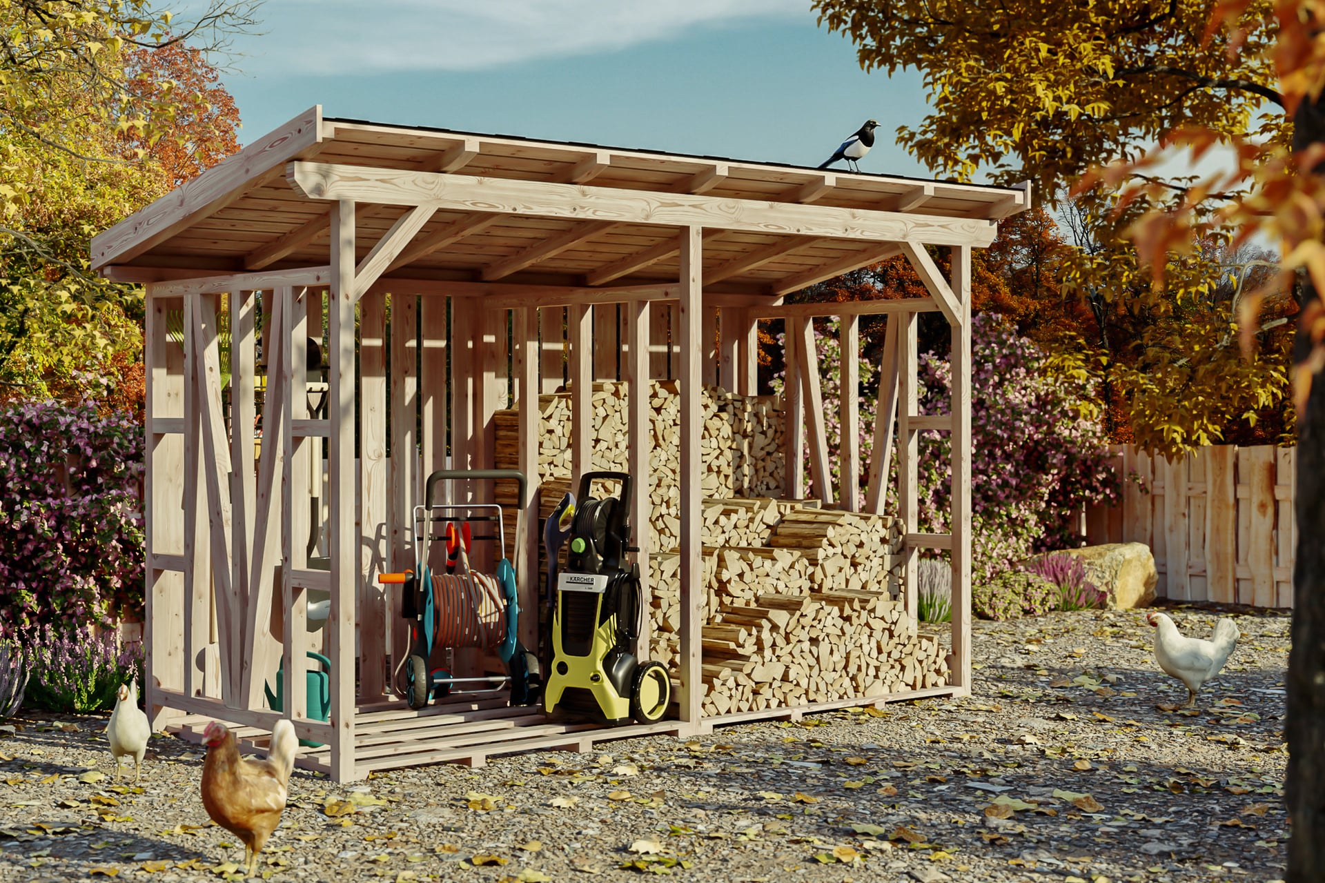 Holzunterstand Max 1 Holzunterstand Max