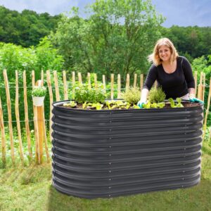 Metall Hochbeet Oval 160 cm