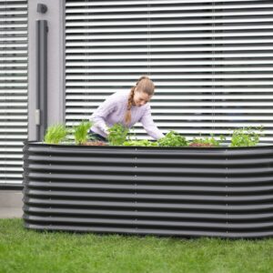 Metall Hochbeet Oval 240 cm