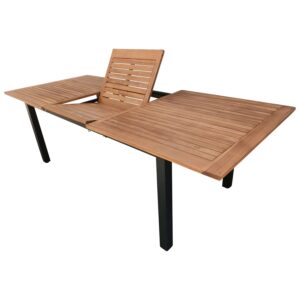 Das richtige Gewächshaus - problemlos und komfortabel 2 Ausziehtisch Aluminium/Akazie