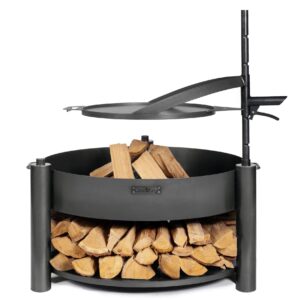 Grillen - risikofrei und einfach 12 Feuerschale Montana X, inkl. Holzlager & Zubehör