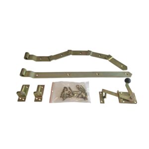 Beschlag f. Einzeltor gebogen verzinkt