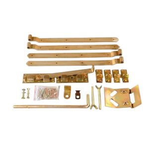 Doppeltor-Beschlag gelb verzinkt