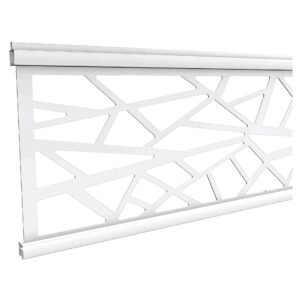 ECOSTECK-Gitterfüllung Design SILBER