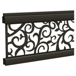 ECOSTECK-Gitterfüllung Ranken ANTHRAZIT