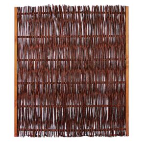 FUEGO Weidengeflechtzaun m.seitl. Rahmen