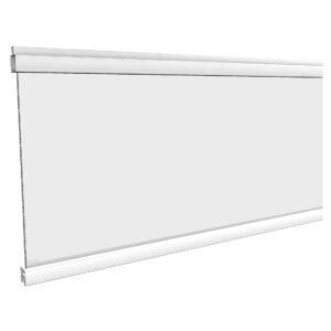 Glasfüllung Satiniert SILBER, 20x280x1800 mm