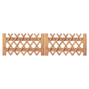 Jägerzaun Doppeltor Latten 55 mm, kdi braun