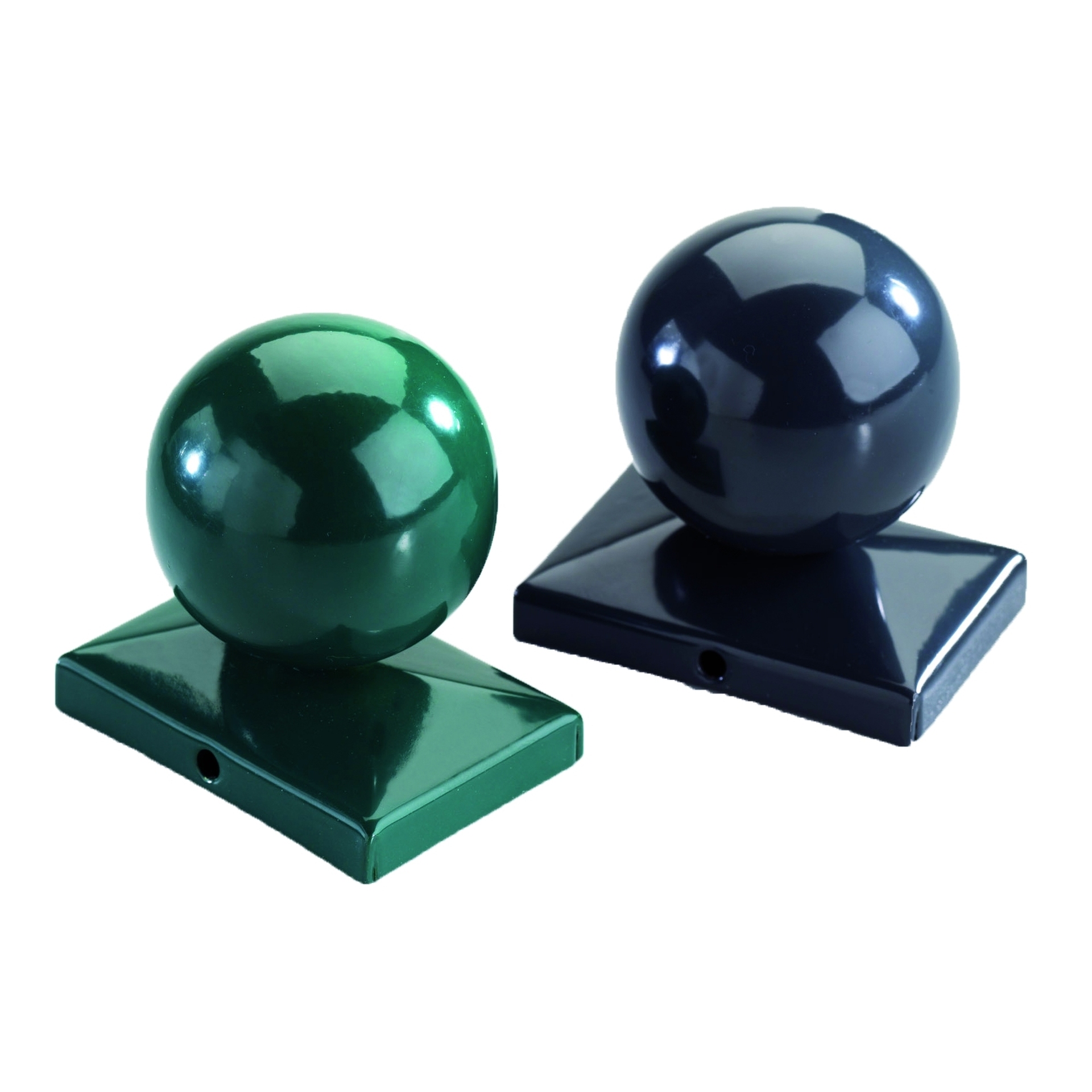 Kugel f. Doppelstabmatten RAL 6005 grün für Pfosten 80/40 mm