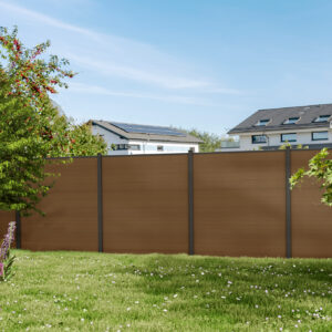 MAX WPC-Steckzaunset 175x168 cm