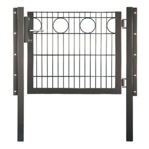 RONDO Einzeltor RAL 7016 anthrazit inkl. Pfosten und Beschlägen