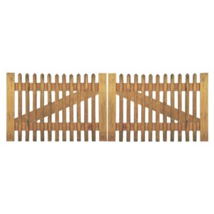 Senkrechtzaun Doppeltor Latten 55 mm