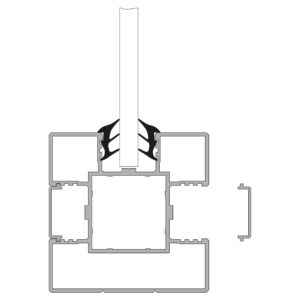 Das richtige Gewächshaus - problemlos und komfortabel 4 VETRO System-Pfosten Alu