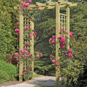 Eingangspergola gerade