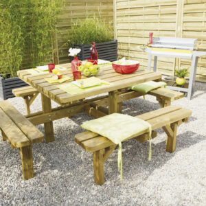 Das richtige Gewächshaus - problemlos und komfortabel 8 Picknicktisch Octave 210x210x74,5cm