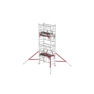 Altrex MiTower PLUS mit HolzPlattformen und Safe-Quick® Geländern Arbeitshöhe bis 5,2m