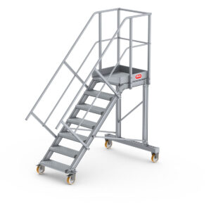 Altrex Podesttreppe fahrbar 45°, Stufenbreite: 60 cm 7 Stufen