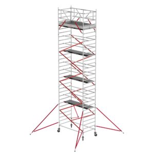 Altrex RS TOWER 52 fahrgerüst breit, 1.35x3.05 m Holz-Plattformen, Arbeitshöhe bis 10,2m
