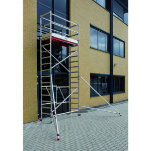 Altrex RS TOWER 54 - Aluminium Klappgerüst schmal - 0.75 x 1.85 m Holzplattform, Arbeitshöhe 5,80 m