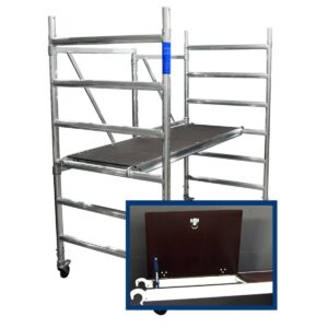 Alumexx FS 95 - Fahrgerüst/Faltgerüst Arbeitshöhe bis 3m, Plattform mit Luke