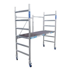 ASC Group ASC Zimmergerüst 75x190 cm Plattform mit Luke, Arbeitshöhe bis 3 m