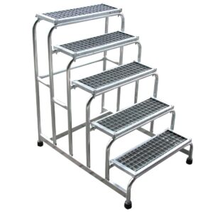 ASC Group Montagetreppe mit Gitterrost 5 Stufen