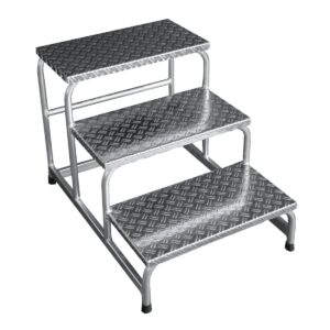 ASC Group Montagetreppe mit Riffelblech 3 Stufen