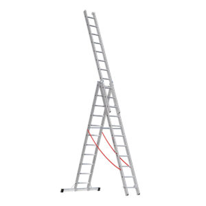 Euroline Alu-Mehrzweckleiter 3-teilig Nr. 207 Vielzweckleiter 3x11