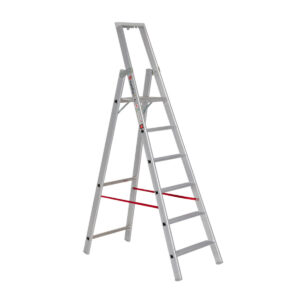 Euroline Alu-Stufenstehleiter mit Sicherheitsbrücke Nr. 22577 1x6