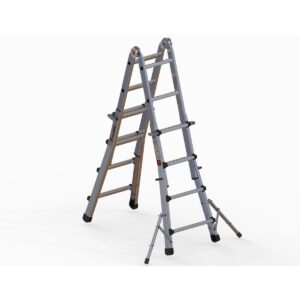 Das richtige Gewächshaus - problemlos und komfortabel 4 Euroline Alu-Vario-Klappleiter mit Standverbreiterung - Nr. 31631 Teleskopleiter 4x4