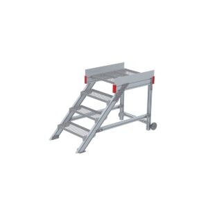 Euroline Anstieg 45 Grad, 600 mm Stufenbreite, Stufenausführung Stahl - Gitterrost 4 Stufen