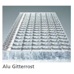 Euroline Aufpreis pro Stufe für Stufenausführung in Alu-Gitterrost Stufenbreite 1000 mm