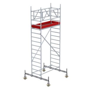 Euroline Gerüsttyp 9512 mit Fahrbalken starr (Typ 0,75 x 1,80 m) mit Arbeitshöhe bis 5,30 m