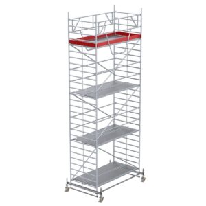 Euroline Gerüsttyp 9514 mit Fahrbalken verschiebbar und Sicherheitsaufbau (Typ 1,50 x 2,85 m) mit Arbeitshöhe bis 8,50 m