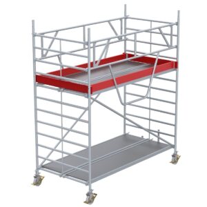 Euroline Gerüsttyp 9514 mit Sicherheitsaufbau (Typ 1,50 x 2,85 m) mit Arbeitshöhe bis 4,35 m