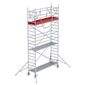 Euroline Gerüsttyp 9516 mit Auslegern und Sicherheitsaufbau (Typ 0,75 x 2,85 m) mit Arbeitshöhe bis 6,35 m