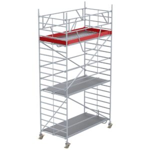 Euroline Gerüsttyp 9517 mit Sicherheitsaufbau (Typ 1,50 x 2,85 m) mit Arbeitshöhe bis 6,35 m