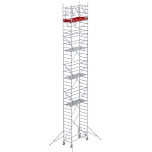 Euroline Gerüsttyp 9521 mit Auslegern und Sicherheitsgeländern (Typ 0,75 x 1,80 m) mit Arbeitshöhe bis 11,35 m