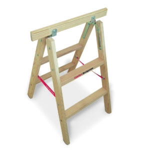 Euroline Holz-Tapezierbock mit Comfort-Breitsprosse 2x2