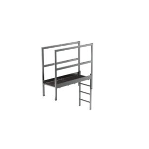 Günzburger Steigtechnik Attika-Überstieg Edelstahl Sonderlänge 1600mm