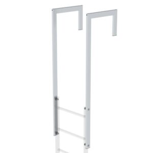 Günzburger Steigtechnik Ausstiegsholm abgewinkelt Alu blank