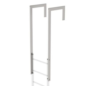 Günzburger Steigtechnik Ausstiegsholm abgewinkelt Edelstahl V2A