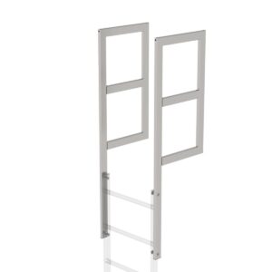 Günzburger Steigtechnik Ausstiegsholm mit Geländeransatz Edelstahl