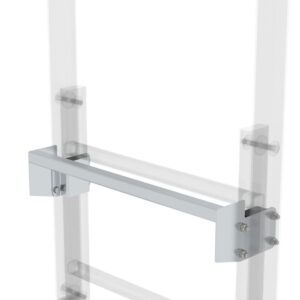 Günzburger Steigtechnik Ausstiegstritt Alu-blank Spaltmaß 100mm