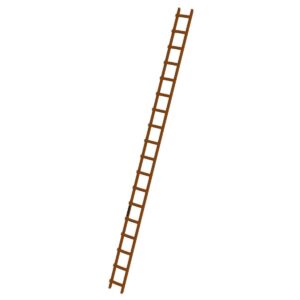 Günzburger Steigtechnik Dachleiter Holz 18 Sprossen