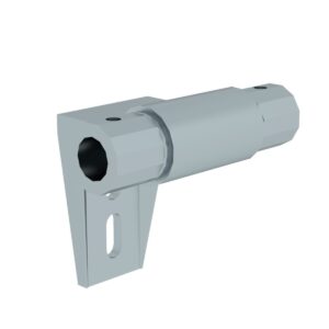 Günzburger Steigtechnik Halter für Regalleiter-Schienenanlage Zwischenhalter mit Bohrungen